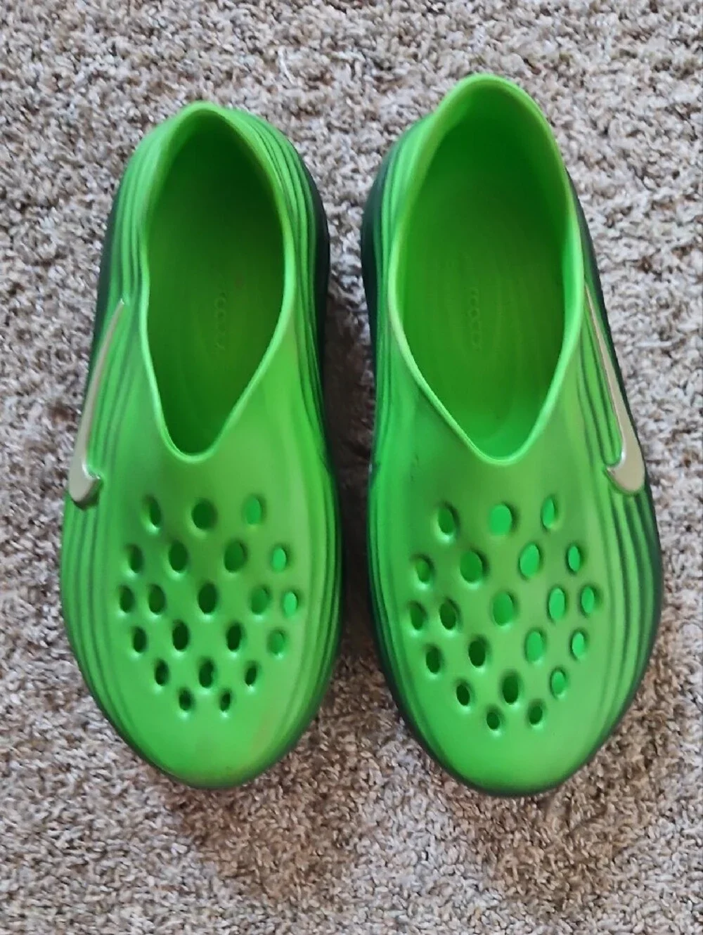 Nike Kids Bright Green Slip-On Water Clog